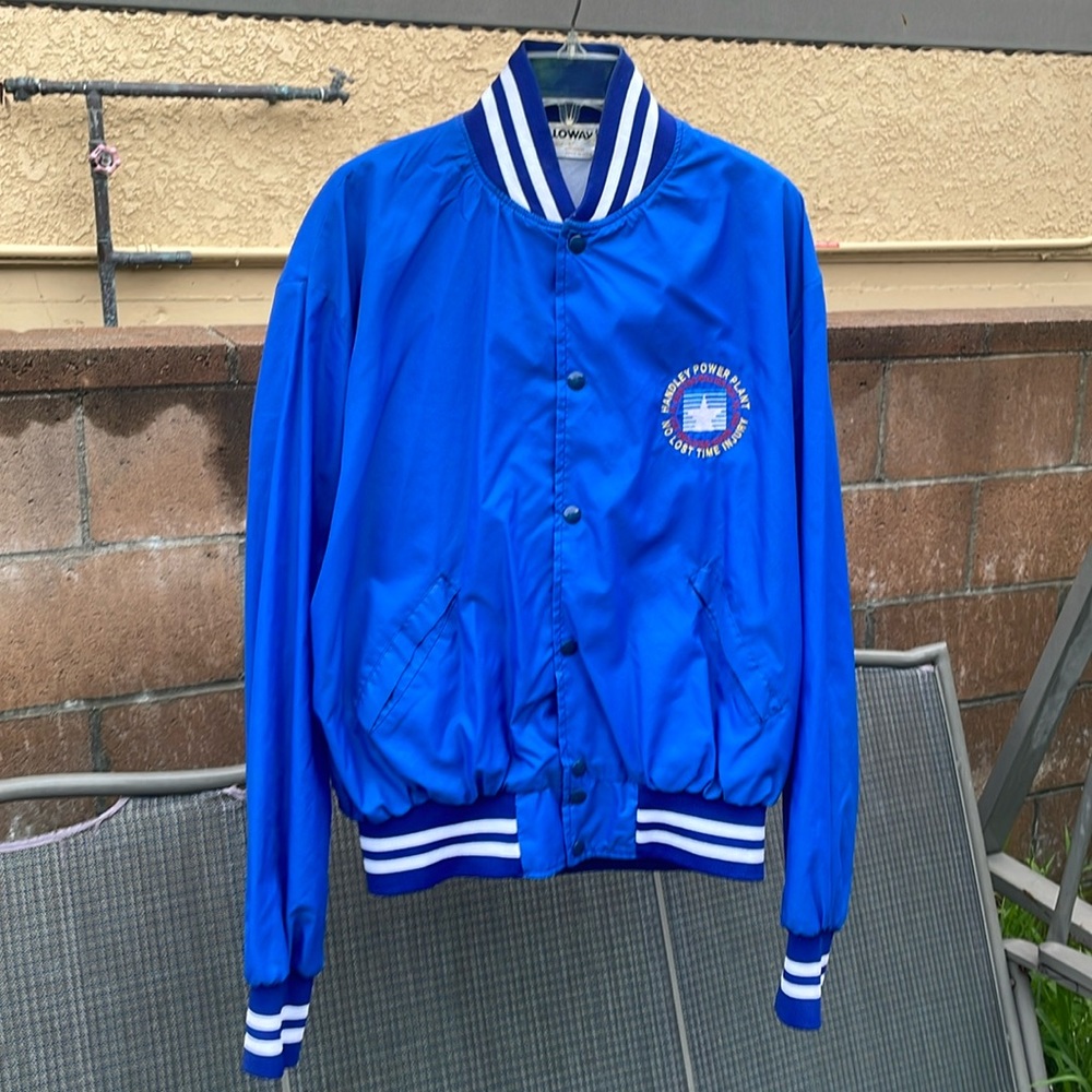 Men’s Vintage Holloway Sports Jacket Size XL. “Handley Power Plant”.